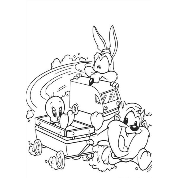 Baby Tunes taz con carretilla