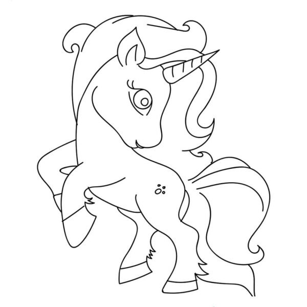Cute pony unicorn fácil