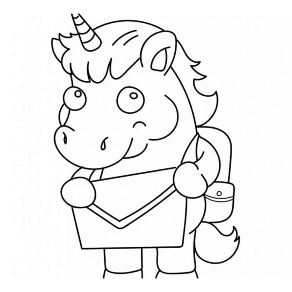 Cute unicorn cartoon fácil