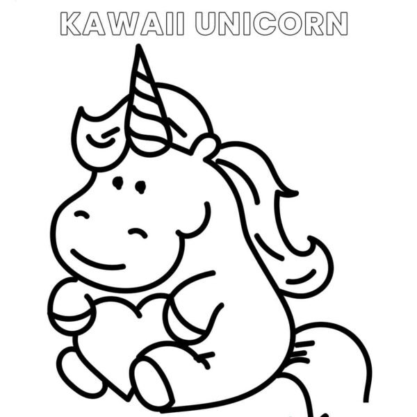 Kawaii unicorn fácil