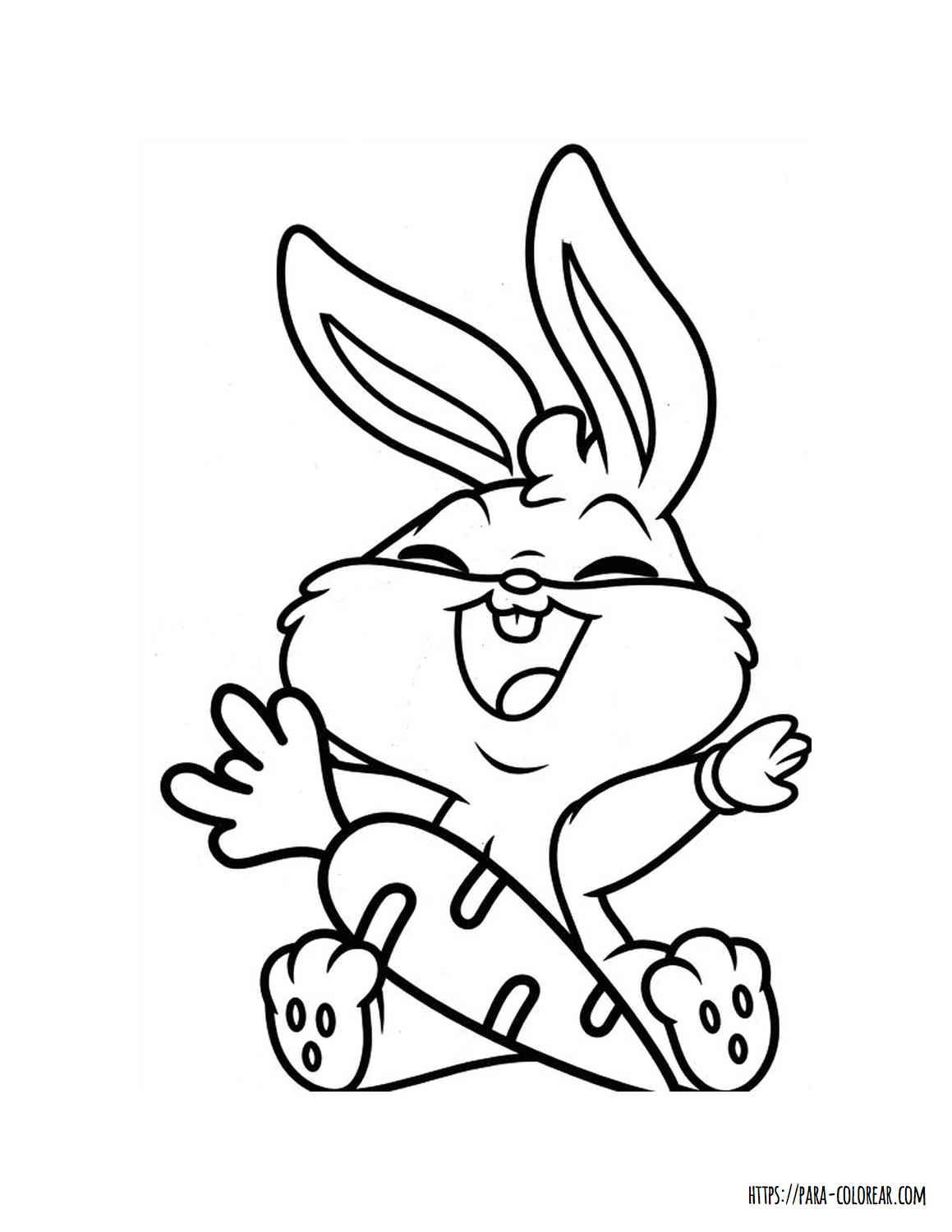 Dibujo De Baby Toons Mini Bugs Bunny Para Colorear Para Colorear Com