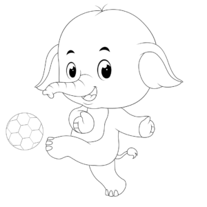 Elefante fútbolista