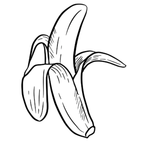 Plátano abierto