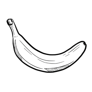 Plátano dibujado